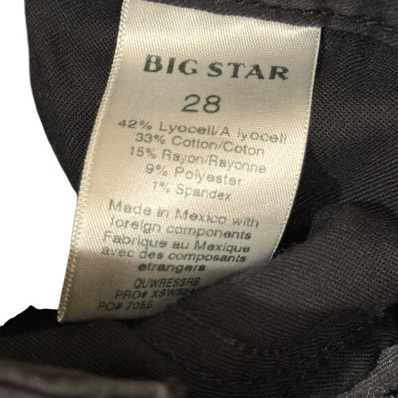 Big Star Womens Remy Low Rise Summer Black Denim Shorts Size 28 NWT - Picture 6 of 6